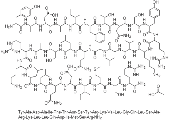 Sermorelin chemical structure