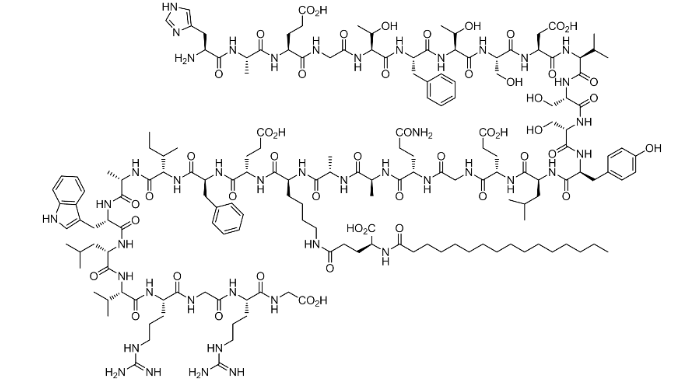 STRUCTURE LIRAGLUTIDE